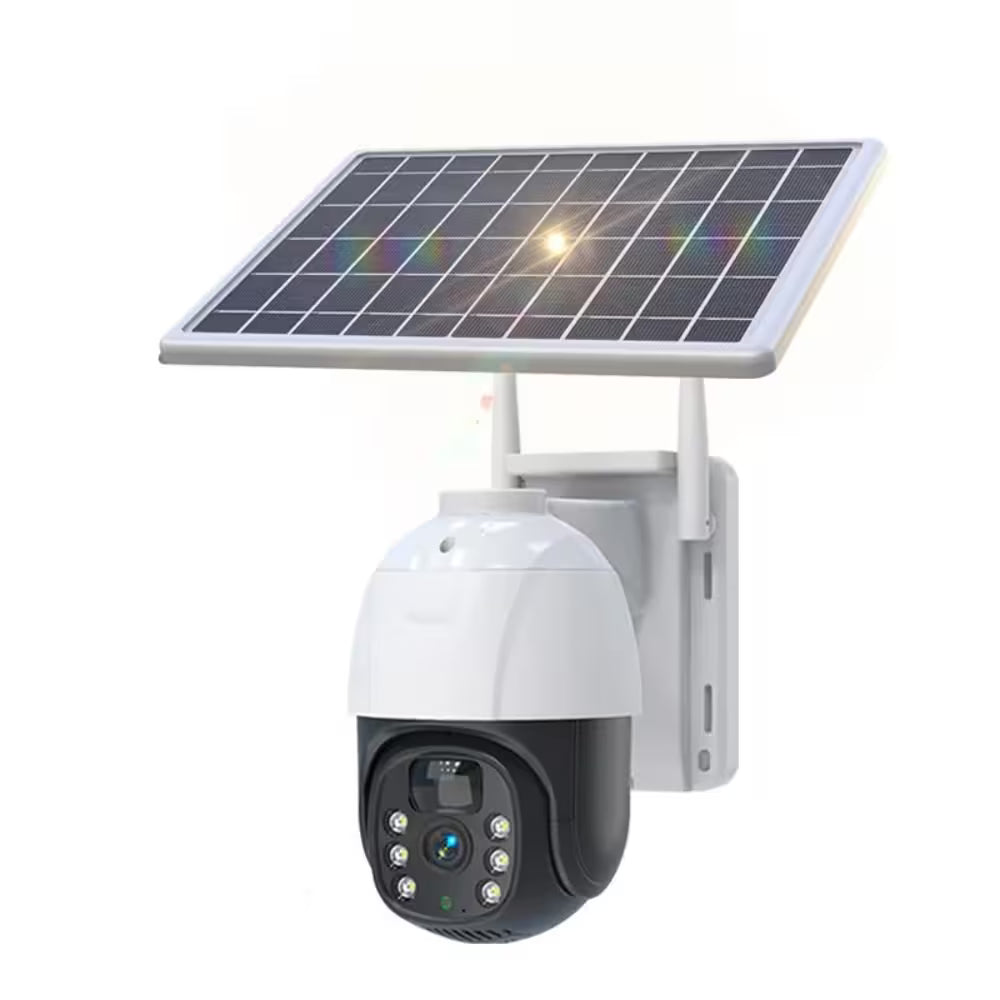 CAMERĂ SUPRAVEGHERE 2K, CONEXIUNE 4G, PANOU SOLAR, VEDERE 360, CONTROL DIN APLICAȚIE