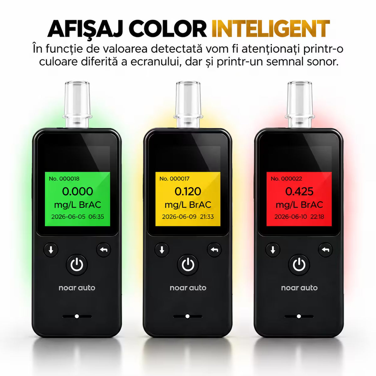 ALCOOL TESTER PROFESIONAL CU ACUMULATOR - ETILOTEST DIGITAL, ACURATETE +/- 0.01% BAC, 10 REZERVE INCLUSE