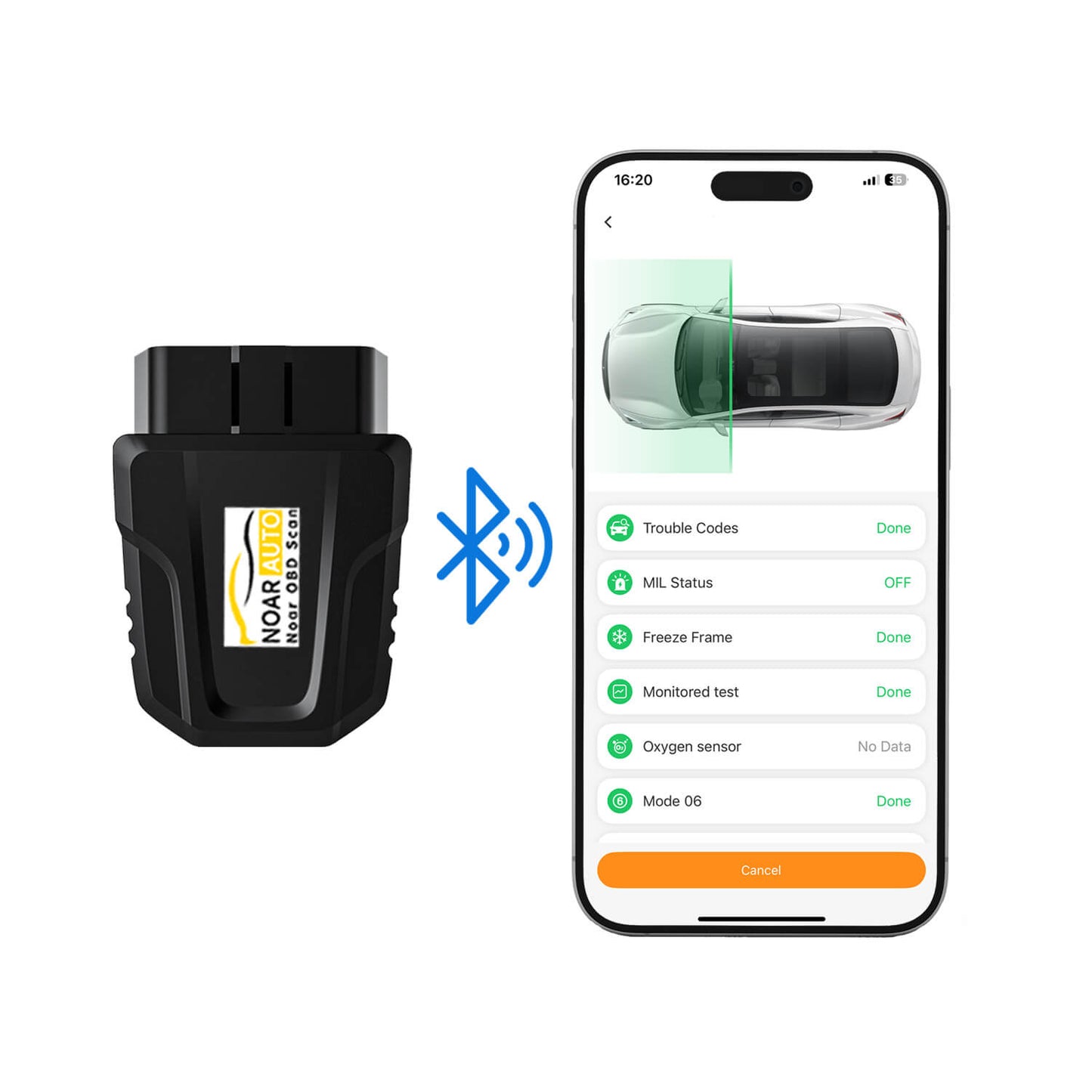 TESTER AUTO PORTABIL NOAR OBD SCAN