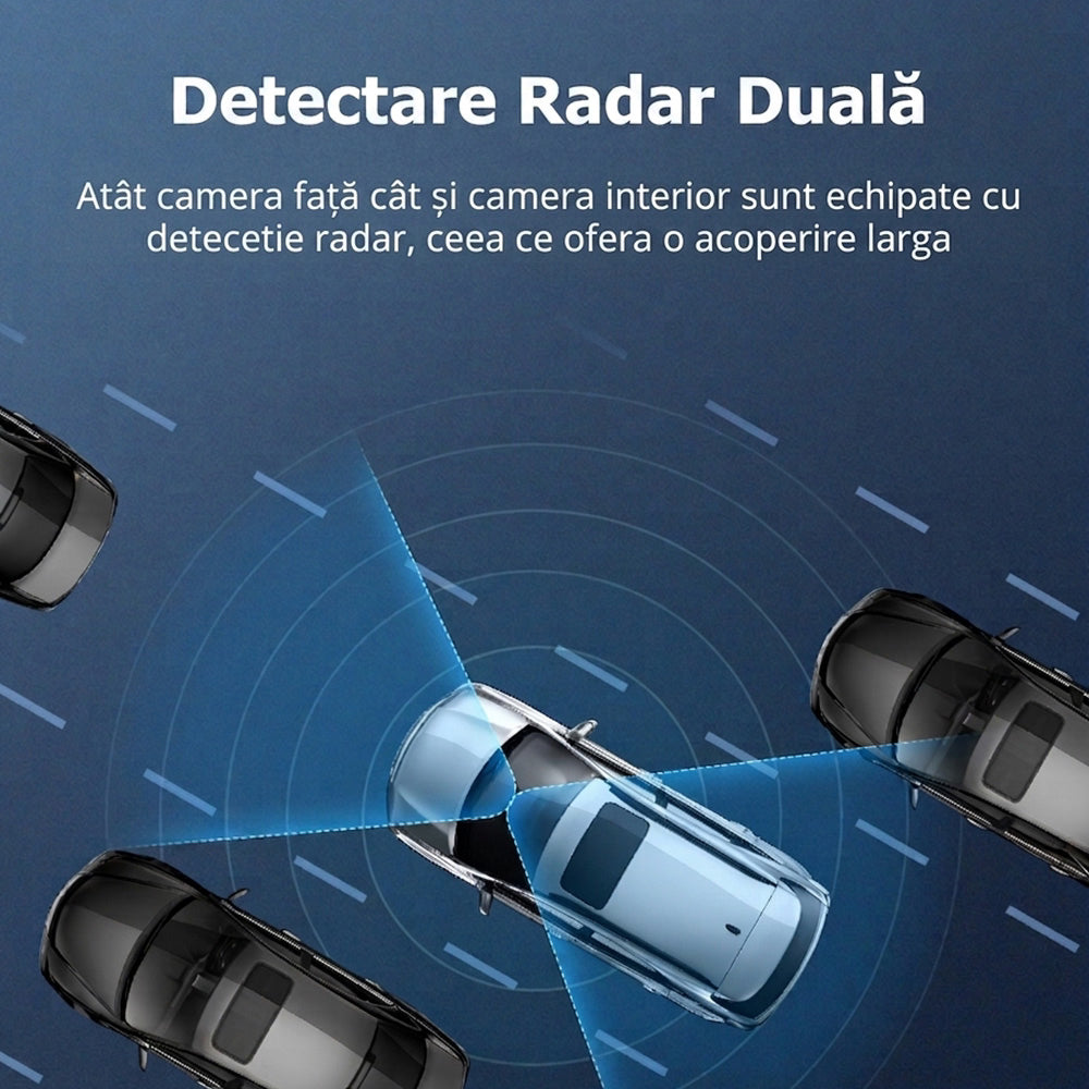 CAMERA DE BORD NOAR C200 4G - DETECTIE MISCARE, GPS, VIZIUNE NOCTURNA, FATA + INTERIOR, APLICATIE