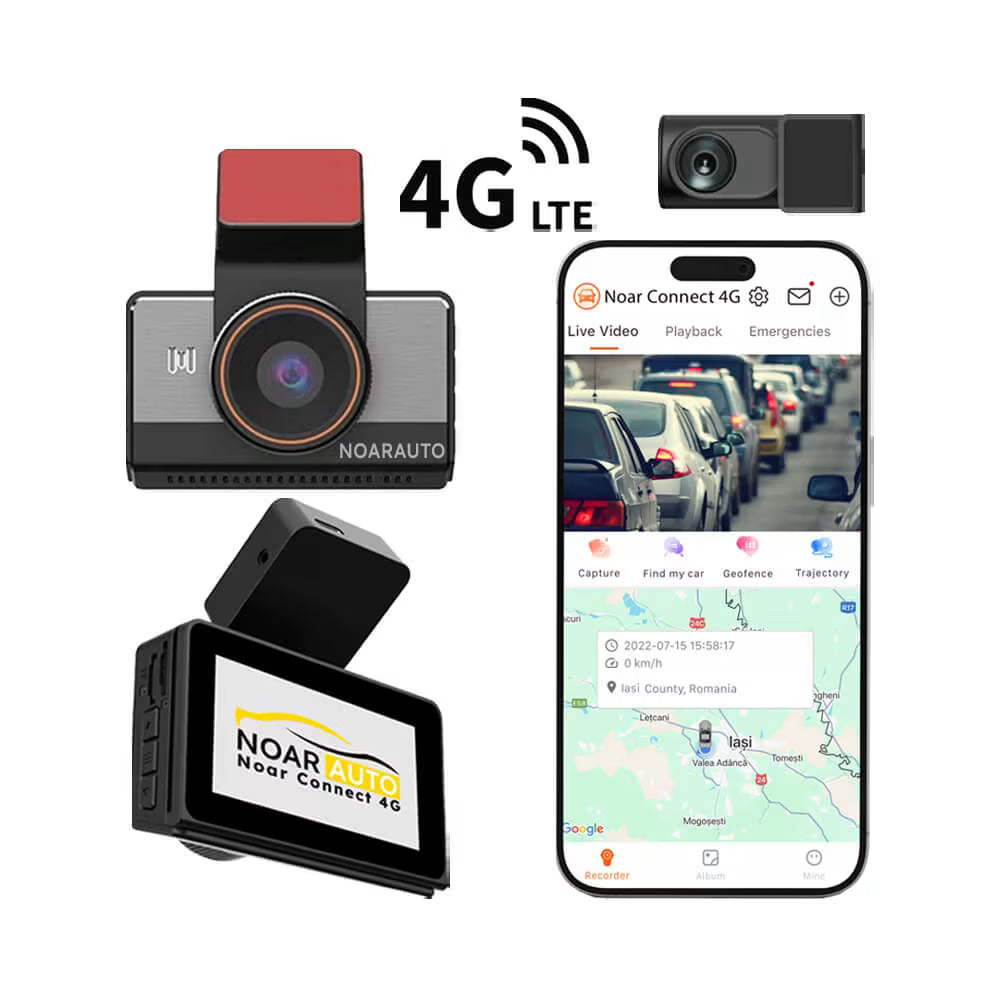 CAMERA AUTO 4G CARTELA SIM - NOAR CONNECT 4G, MONITORIZARE LA DISTANTA