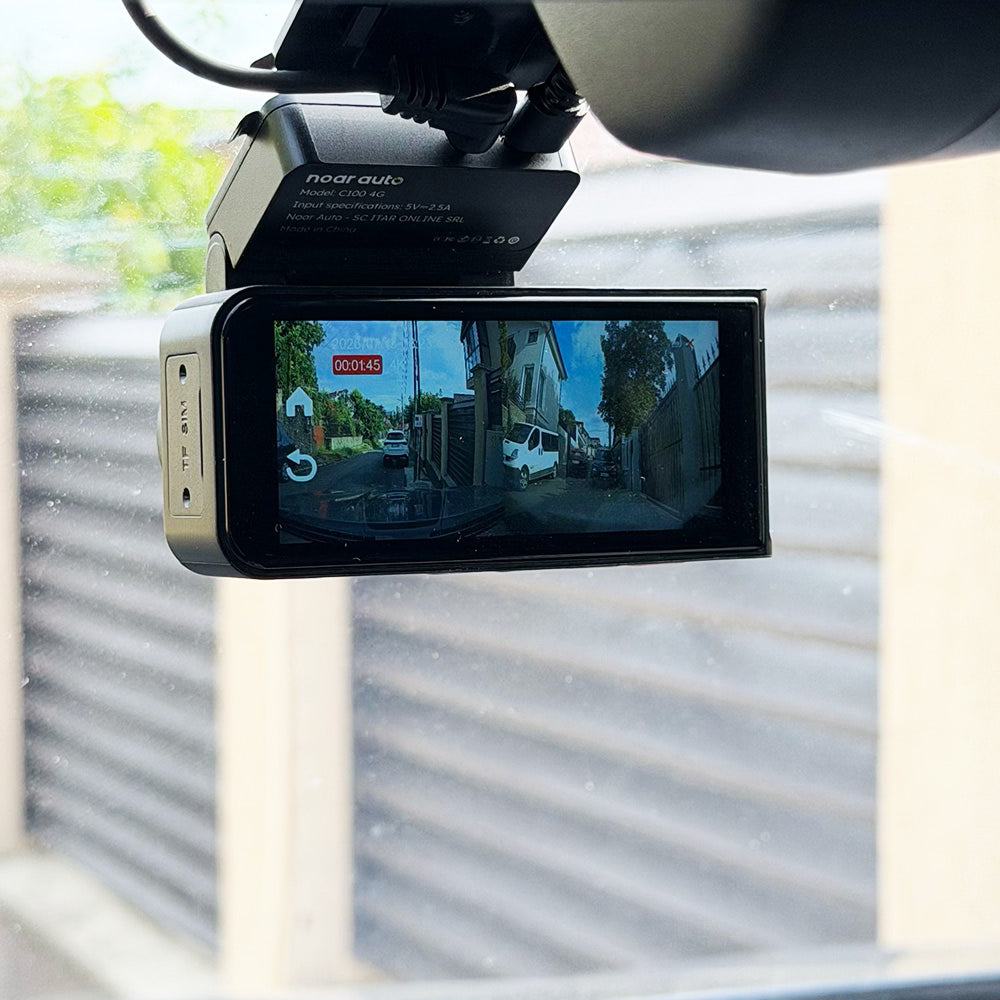 CAMERA AUTO NOAR C100 4G CARTELA SIM - MONITORIZARE LA DISTANTA, 4K + FULL HD, GPS