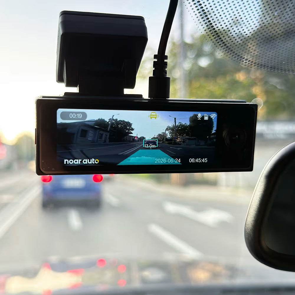 CAMERA DE BORD NOAR T100 4K - CAMERA AUTO TRIPLA - FISHEYE - TOUCHSCREEN - WIFI