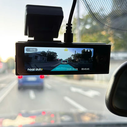 CAMERA DE BORD NOAR T100 4K - CAMERA AUTO TRIPLA - FISHEYE - TOUCHSCREEN - WIFI