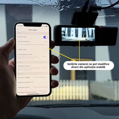 CAMERA AUTO TRIPLA - NOAR 3VISION 4K, SENZOR IMPACT, FILMARE IN PARCARE, APLICATIE TELEFON