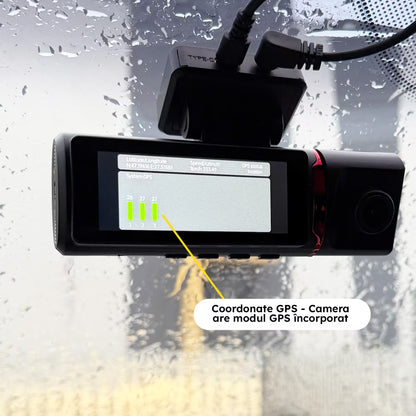 CAMERA AUTO TRIPLA - NOAR T300 3VISION 4K, GPS, SENZOR IMPACT, FILMARE IN PARCARE, APLICATIE TELEFON