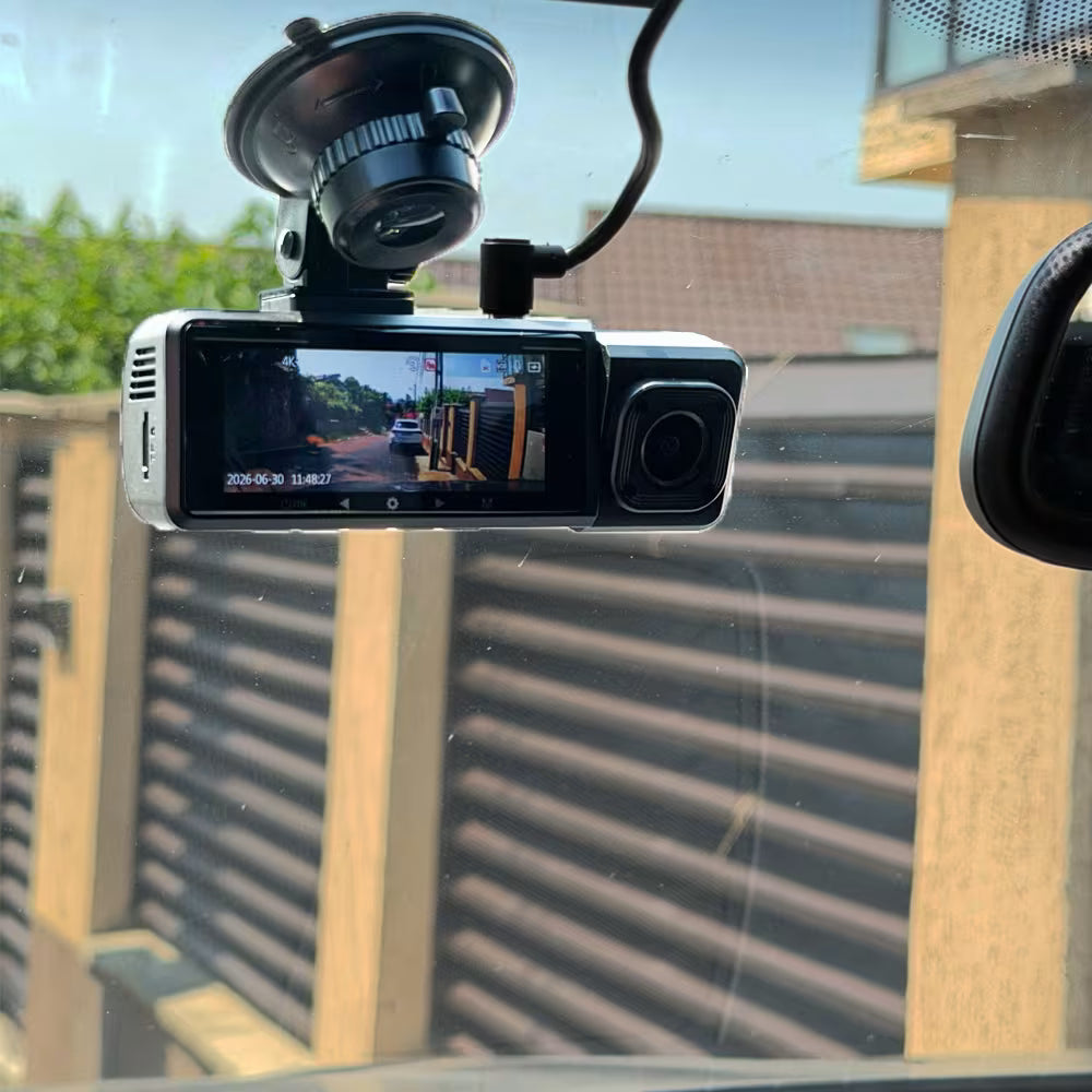 CAMERA AUTO TRIPLA - NOAR T200 TRIO 4K - FATA, INTERIOR, SPATE, SENZOR IMPACT, SUPRAVEGHERE PARCARE