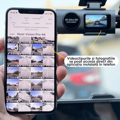 CAMERA DE BORD NOAR VISION PRO 4K + CARD 128GB CADOU