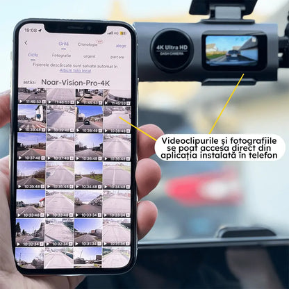 CAMERA DE BORD NOAR VISION PRO 4K + CARD 128GB CADOU