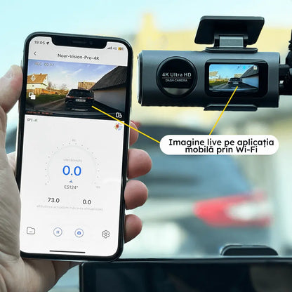 CAMERA DE BORD NOAR VISION PRO 4K + CARD 128GB CADOU