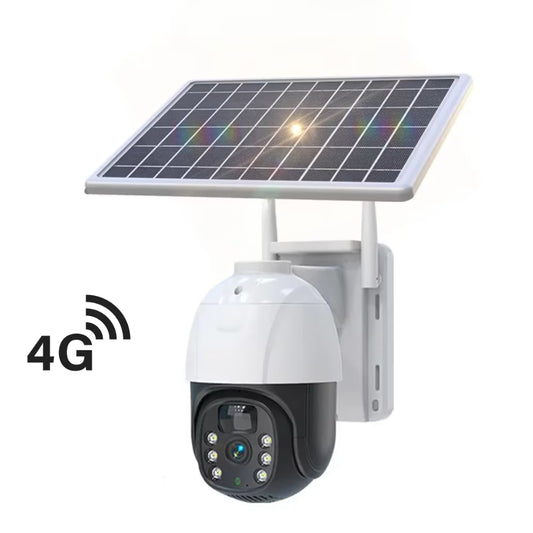 CAMERĂ SUPRAVEGHERE 2K, CONEXIUNE 4G, PANOU SOLAR, VEDERE 360, CONTROL DIN APLICAȚIE