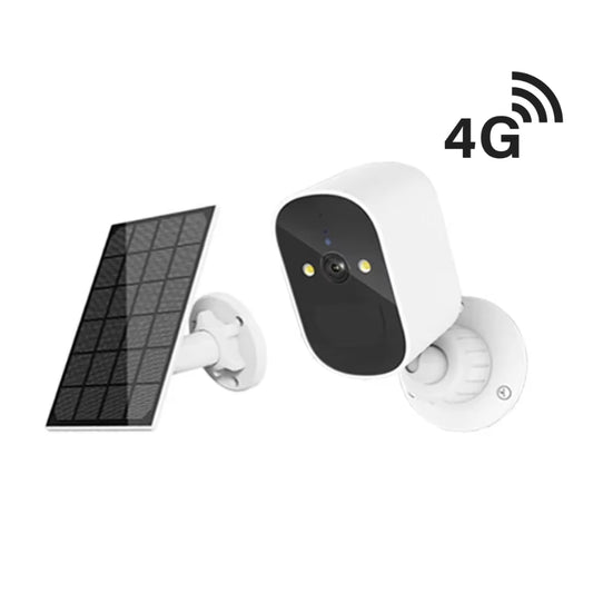 CAMERĂ DE SUPRAVEGHERE SOLARĂ FIXĂ 4G 2K, VEDERE NOCTURNĂ COLOR, AUDIO BIDIRECȚIONAL, CONTROL DIN APLICAȚIE