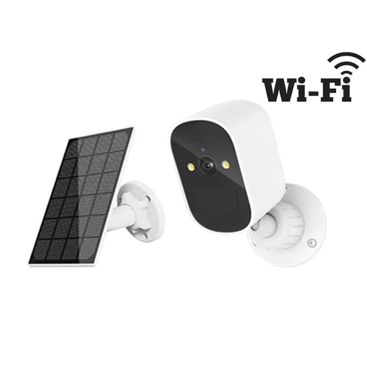 CAMERĂ DE SUPRAVEGHERE SOLARĂ FIXĂ WIFI 2K, VEDERE NOCTURNĂ COLOR, AUDIO BIDIRECȚIONAL, CONTROL DIN APLICAȚIE