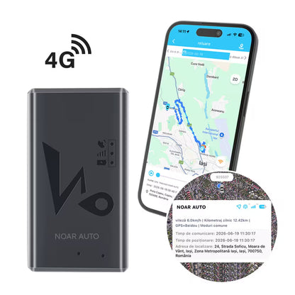 GPS TRACKER CU CARTELA SIM 4G - GPS100 NOAR AUTO - MAGNETIC, ACUMULATOR INTEGRAT
