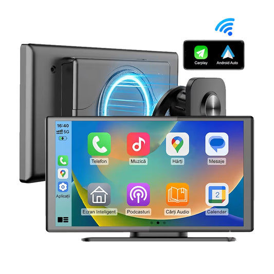 TABLETA AUTO NAVI100 CU APPLE CARPLAY & ANDROID AUTO - TOUCHSCREEN - 7 INCH - PRINDERE MAGNETICA