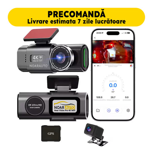 CAMERA DE BORD NOAR VISION PRO 4K + APLICATIE PE TELEFON