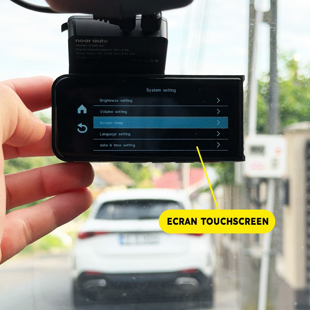 CAMERA AUTO NOAR C100 4G CARTELA SIM - MONITORIZARE LA DISTANTA, 4K + FULL HD, GPS