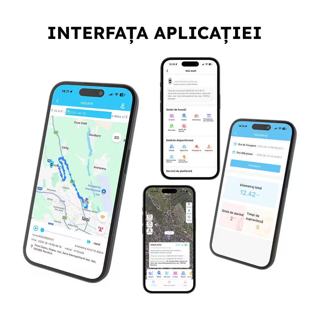 GPS TRACKER CU CARTELA SIM 4G - GPS100 NOAR AUTO - MAGNETIC, ACUMULATOR INTEGRAT